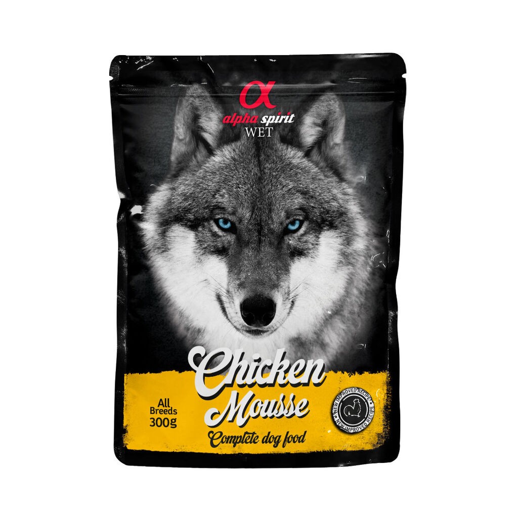 Alpha Spirit Hrana za pse Wet Mousse, Piletina u umaku, 300 gr