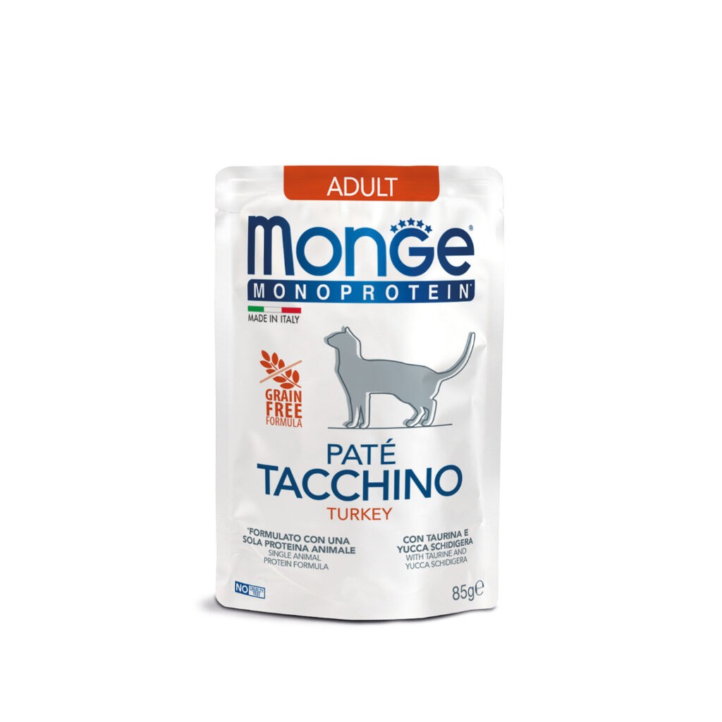 Monge Hrana za mačke Monoprotein Adult, Ćuretina u umaku, 85 gr