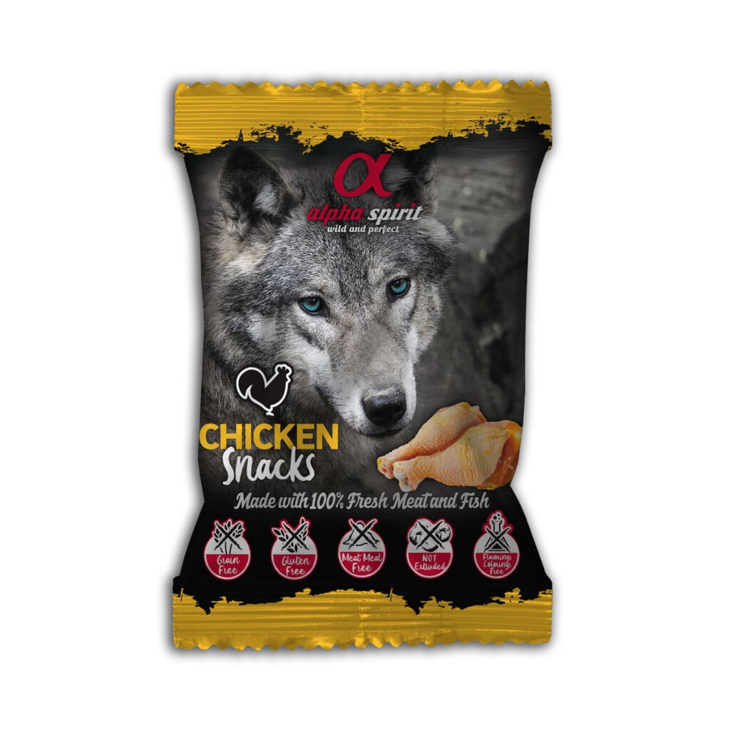 Alpha Spirit Poslastice za pse Chicken Snacks, Piletina, 50 gr