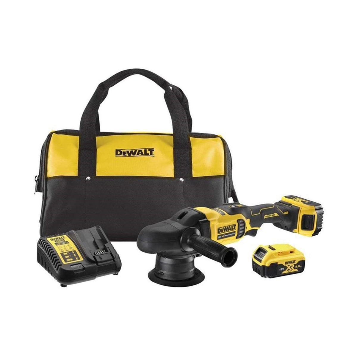 DeWALT Aku ugaona polirka sa potenciometrom XR BRUSHLESS DCM848P2 18V-125mm, Žuta