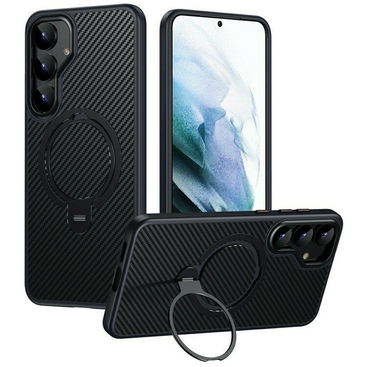 Maska za mobitel Samsung Galaxy S25 MagSafe Ring, Crna