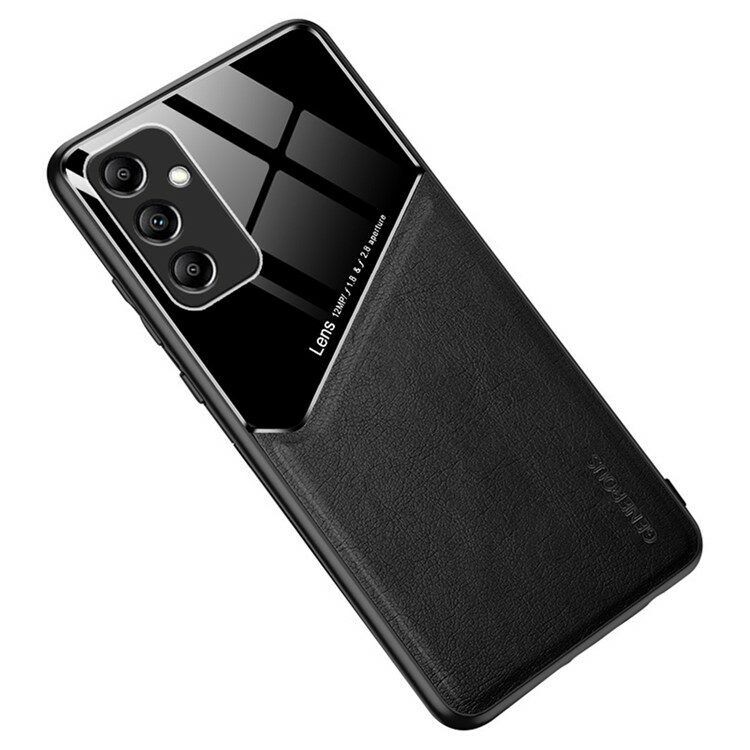 Maska za mobitel Samsung Galaxy S25+ Leather Coated, Crna