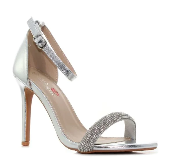 Ženske sandale, Srebrne