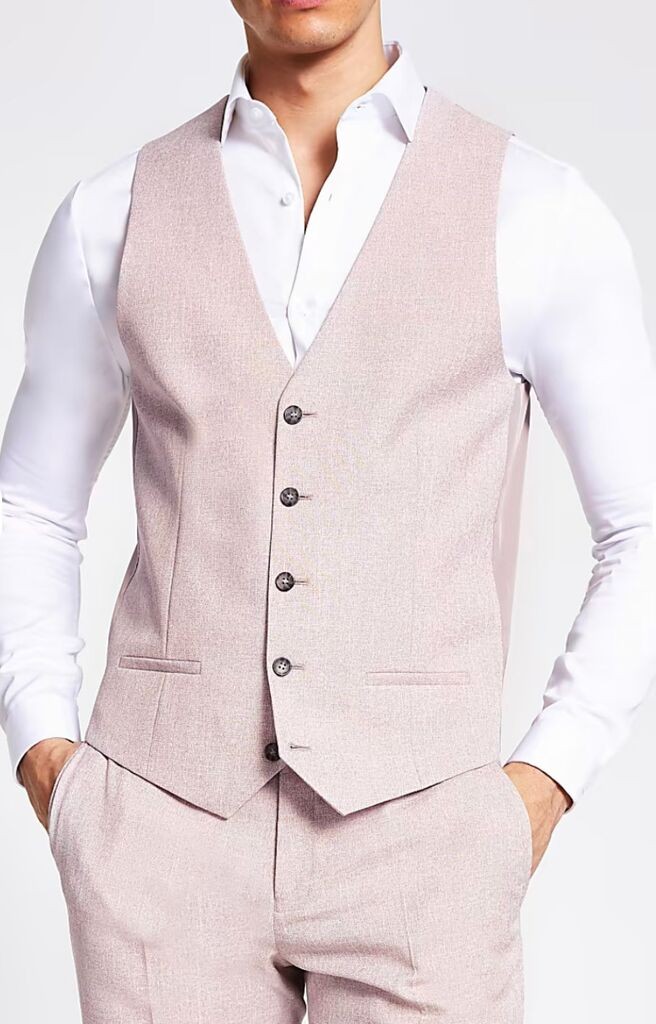 River Island Muški prsluk, Bež