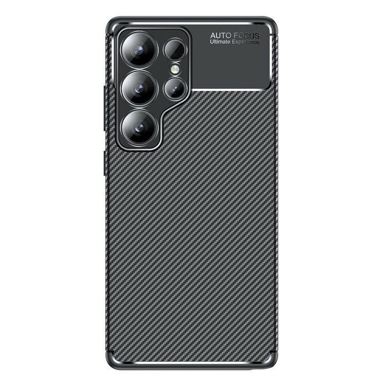Maska za mobitel Samsung Galaxy S25 Ultra Carbon Fiber, Crna