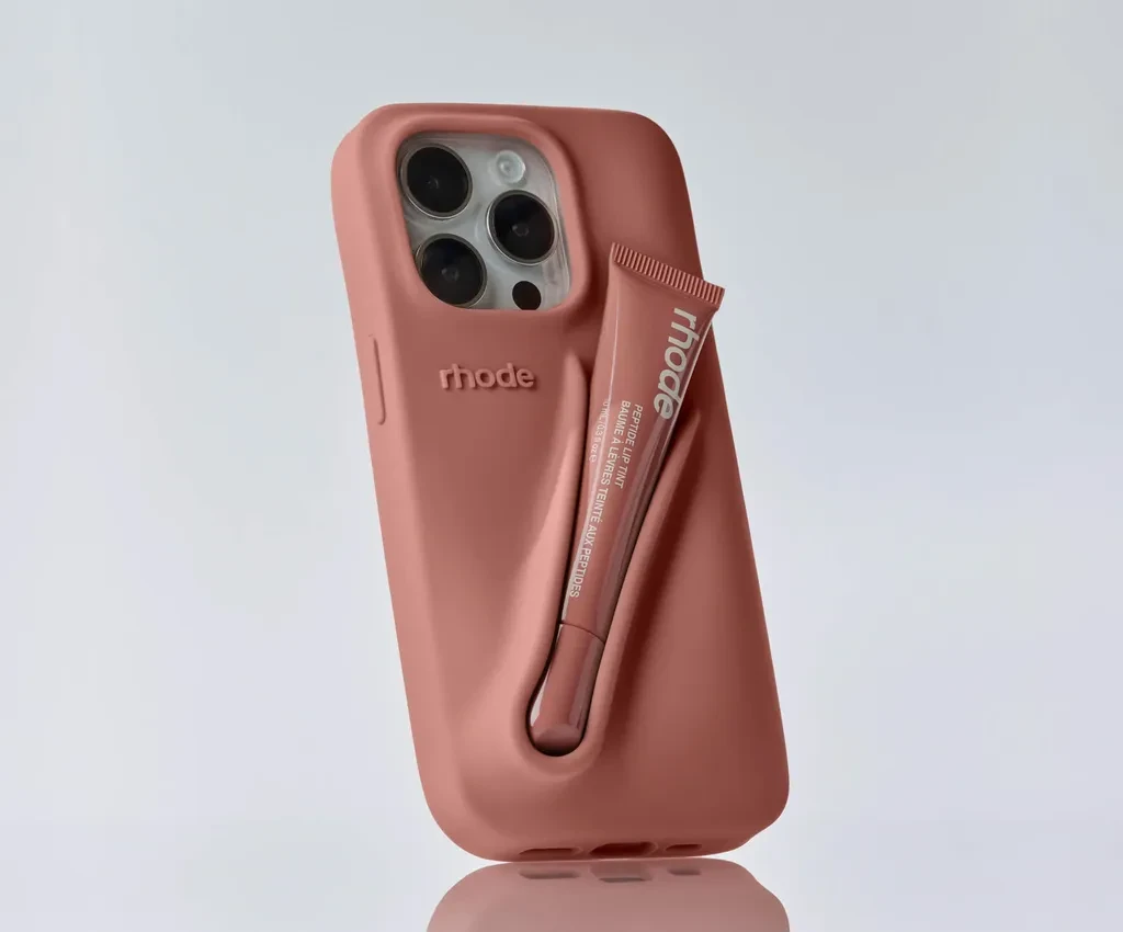 Maska za Iphone 13 Pro Rhode Lip Case, Kajsijine boje