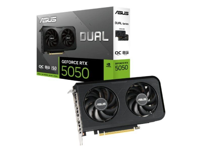 Asus grafička kartica GeForce RTX 5050 DUAL-RTX5050-O8G, 8GB, 128bit