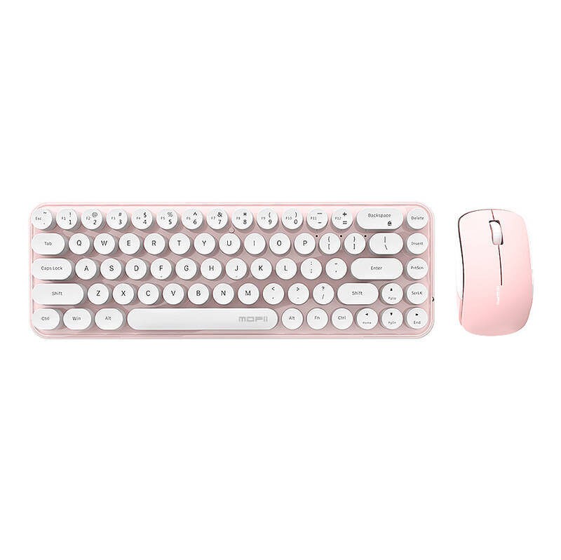 Mofii Set bežična tastatura i miš, 2.4G, Rozi