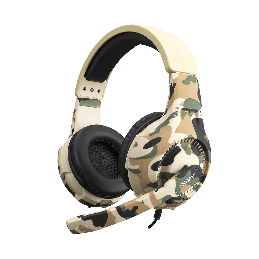 Snopy slušalice sa mikrofonom, Gaming, SN-8800 Gametime, Camouflage pattern, PC, 3.5M, PS4, Xbox