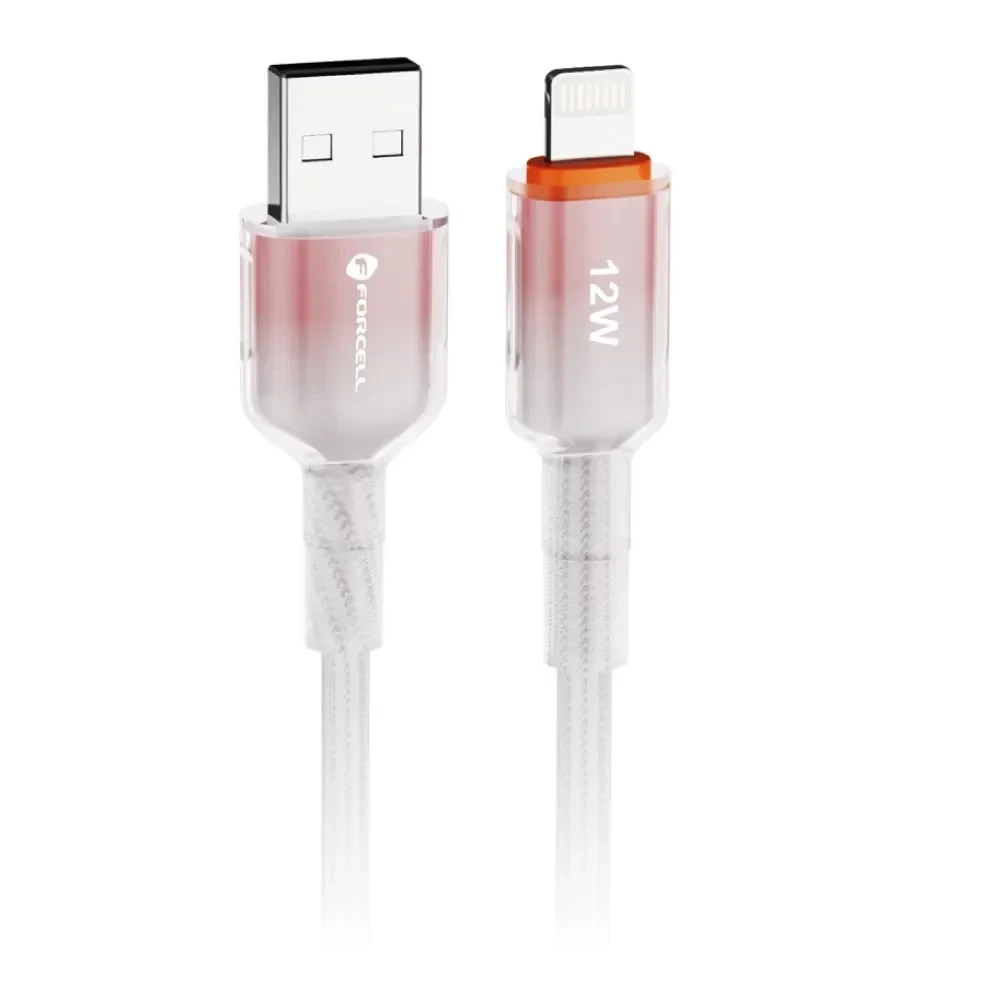 Forcell Kabl F-Energy C353, USB-A na Lightning, 2.4A, 12W, 1m, Bijeli