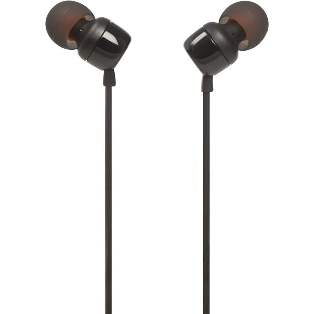 JBL T110 Pure Bass In-Ear Headphones Black
