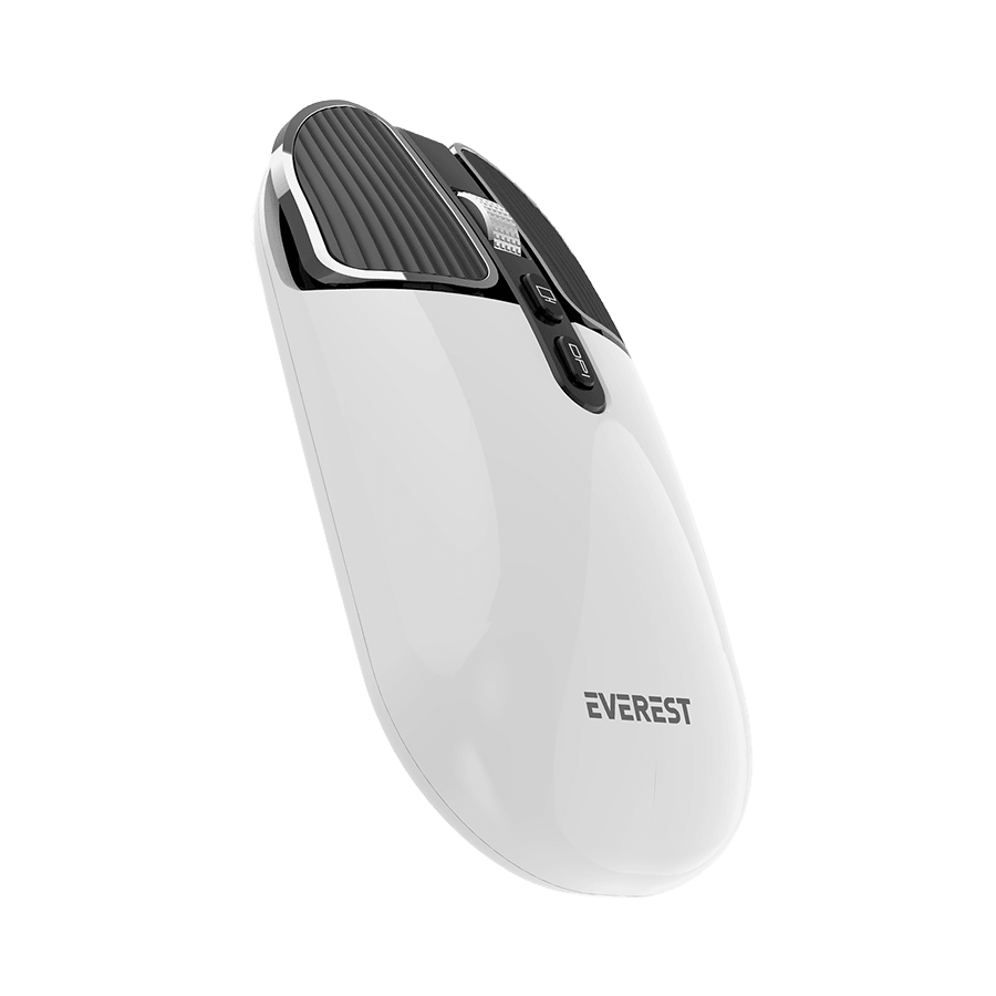Everest Miš SM-620 2u1 Bluetooth 2.4 GHz, Napunjen, Metalik Sivi, Super Silent, Mobilni