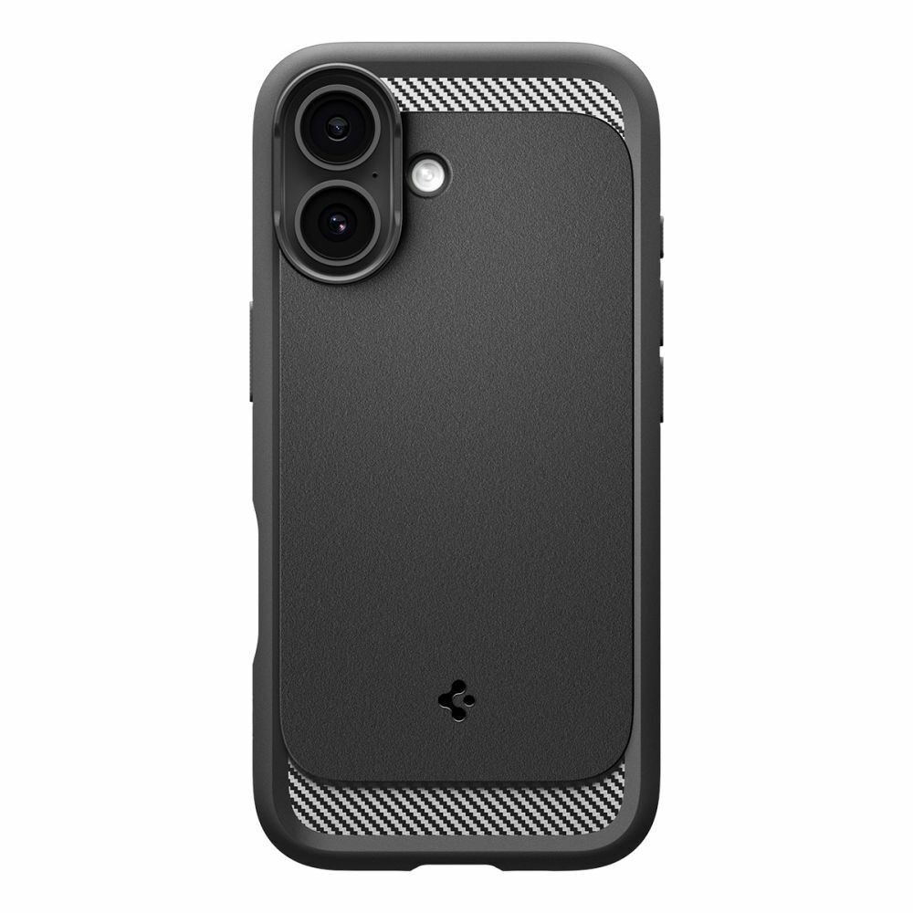 Spigen Maska za mobilni telefon Iphone 17 Rugged Armor, MagSafe, Crna