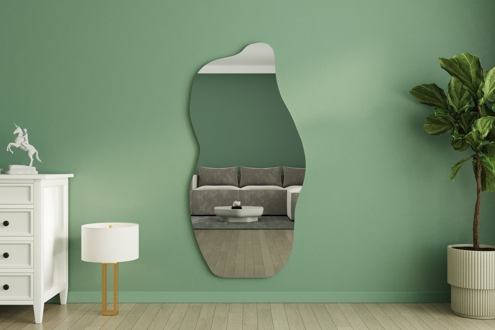 Hanah Home Mirror Sand