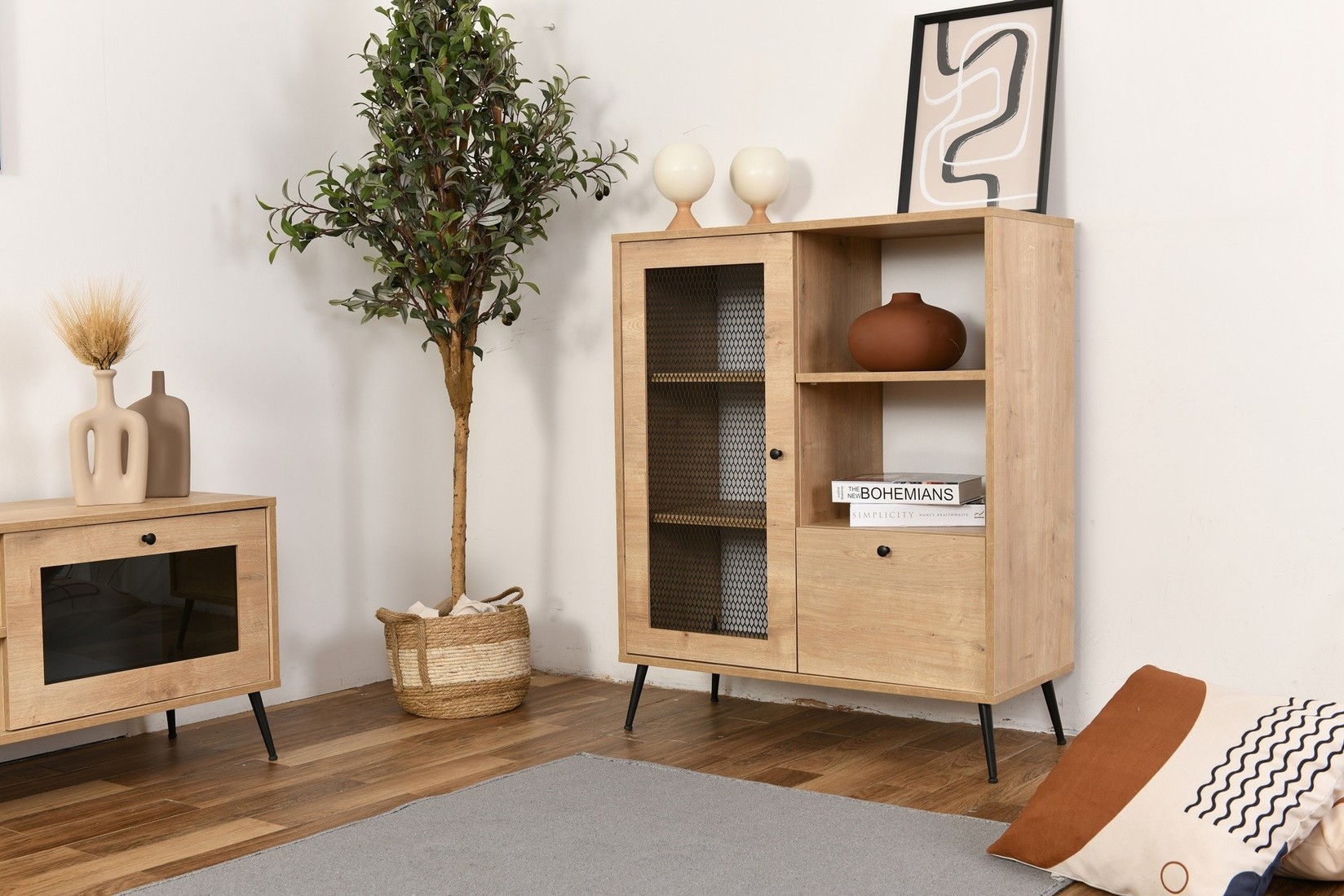 Žica za komodicu Hanah 40x110x90cm hrast