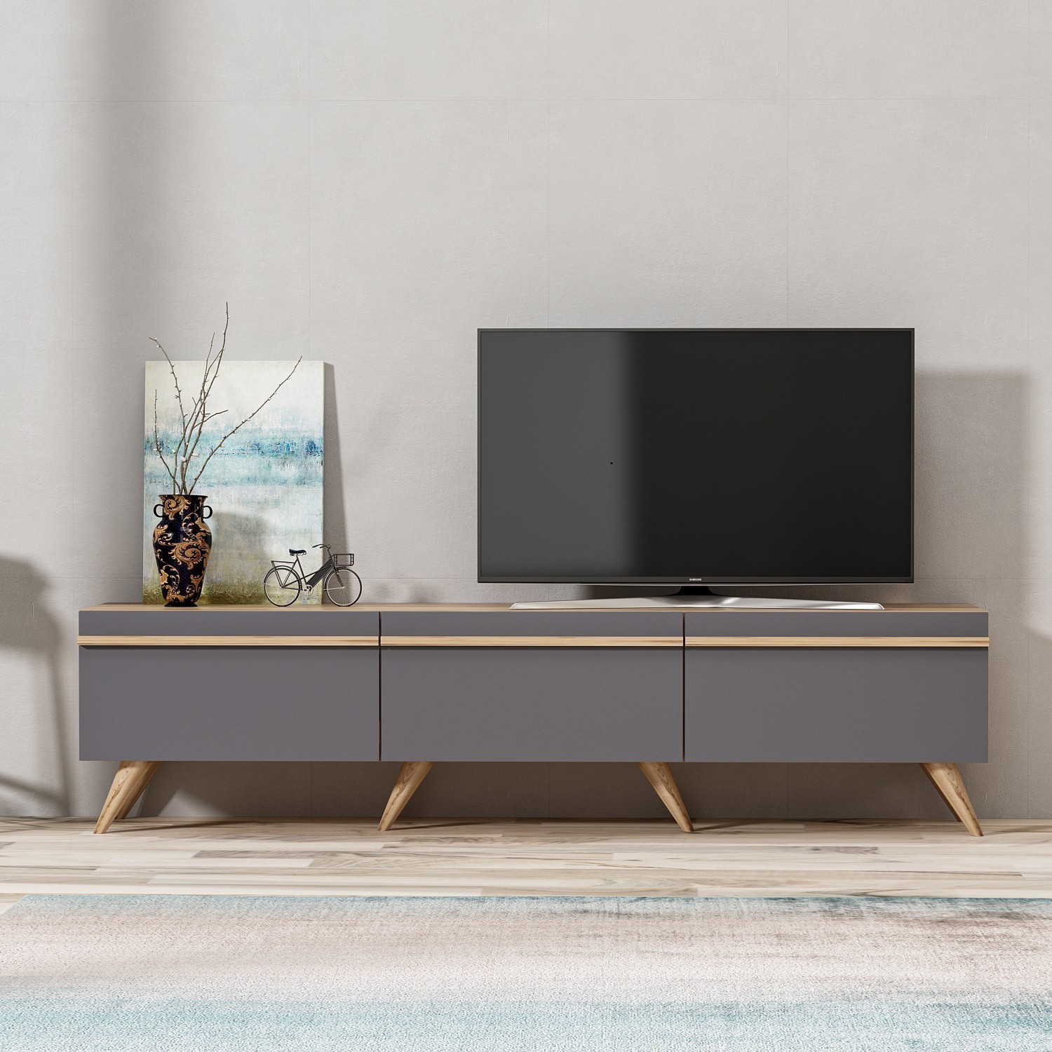 Hanah home TV Chest Amsterdam Antracit