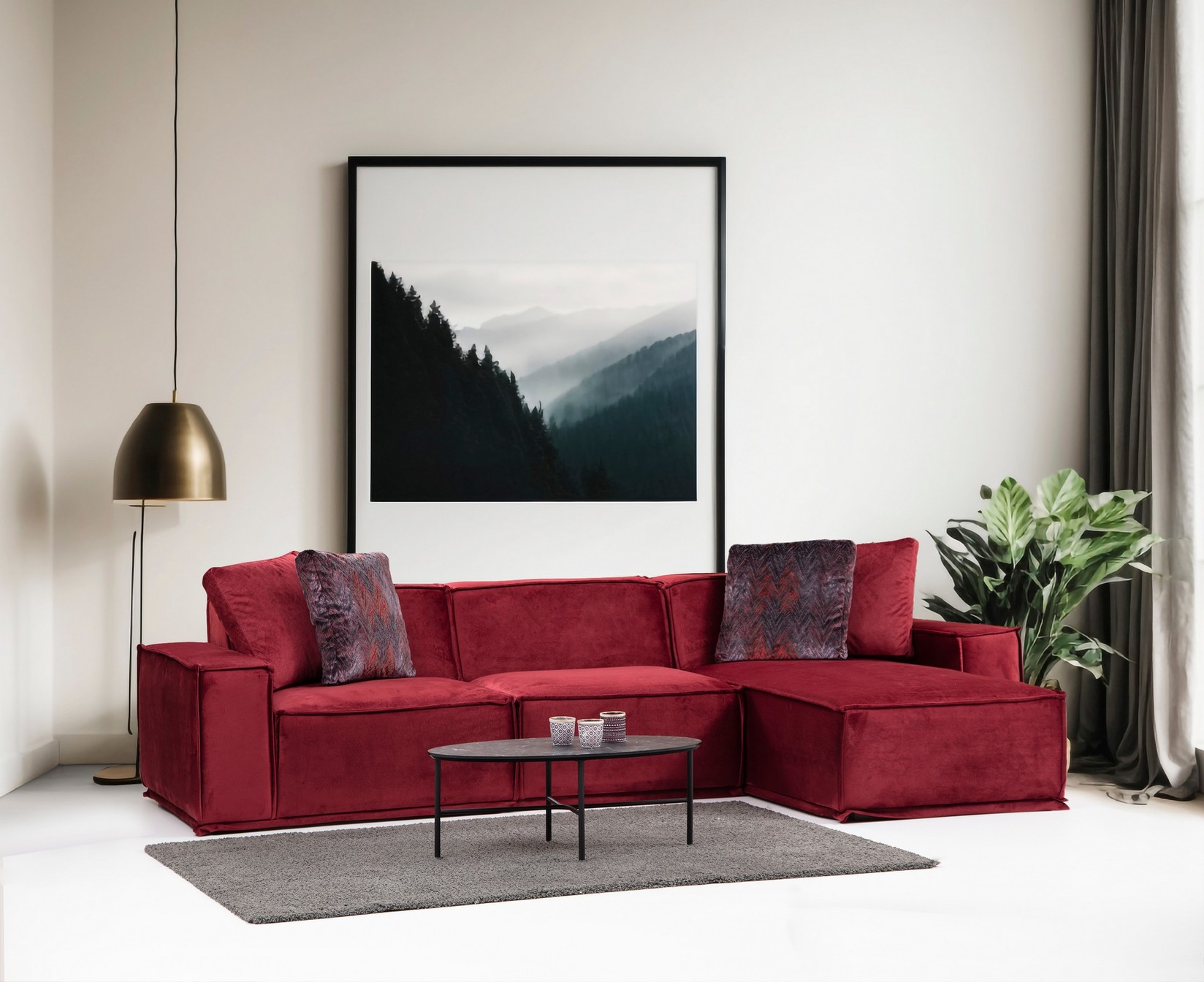 Atelier del Sofa Kutni set Lego 100x76x300cm Crveni