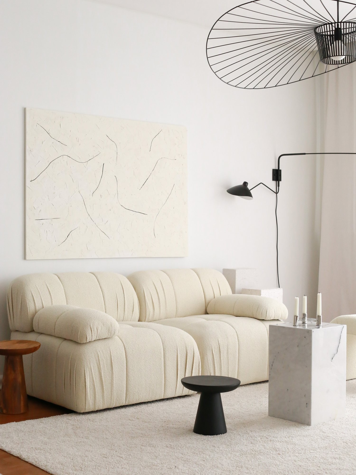 Atelier del Sofa Dvosjed Soli 178x74x89cm Bijela