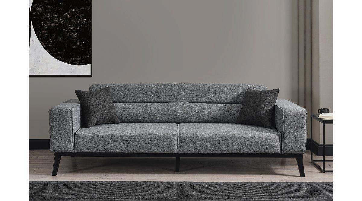 Atelier del Sofa Sklopiva sofa Bali 92x74x222cm Svijetlo siva