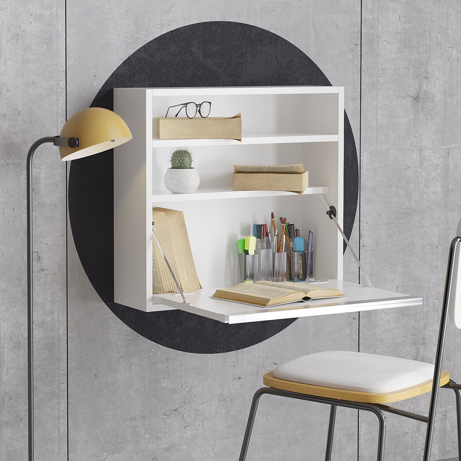 Hanah kućni radni sto 64x60​​x20cm Bijeli