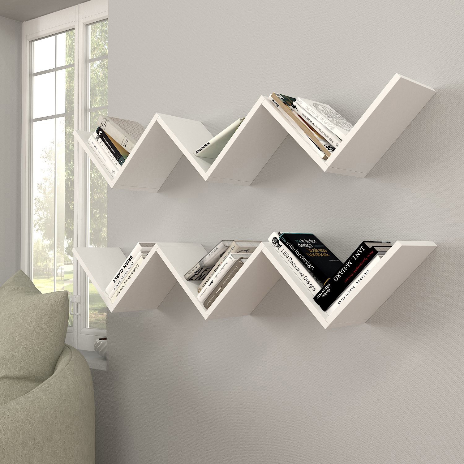 Hanah home Zidna polica bijela