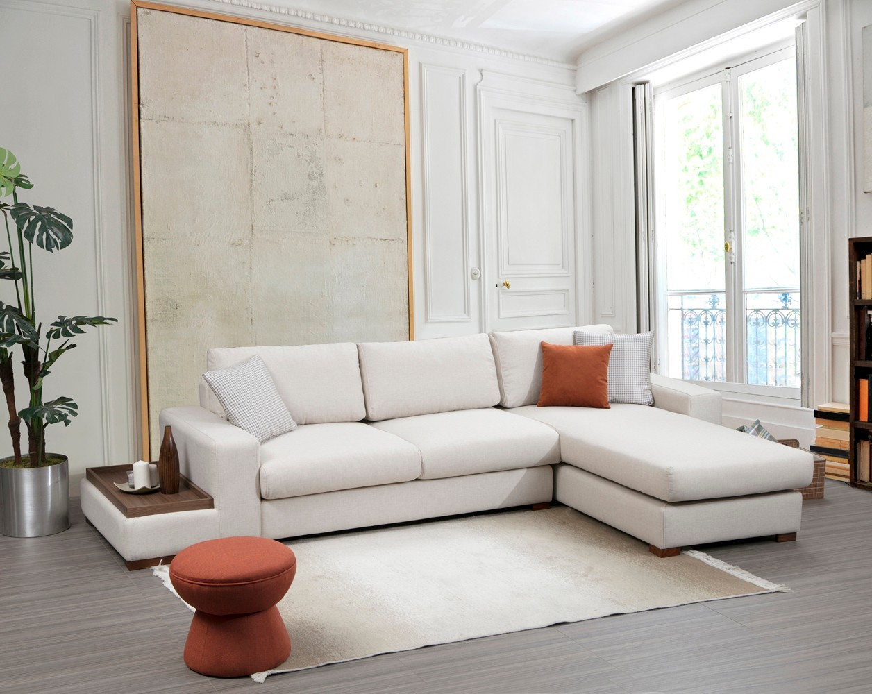 Atelier del Sofa Kutni set Loop 19 95x85x312cm Bijela