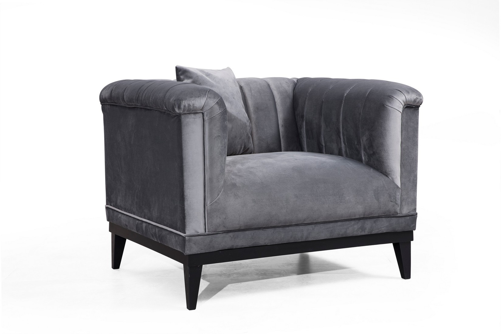 Atelier del Sofa Fotelja Trendy 105x79x89cm Tamno siva