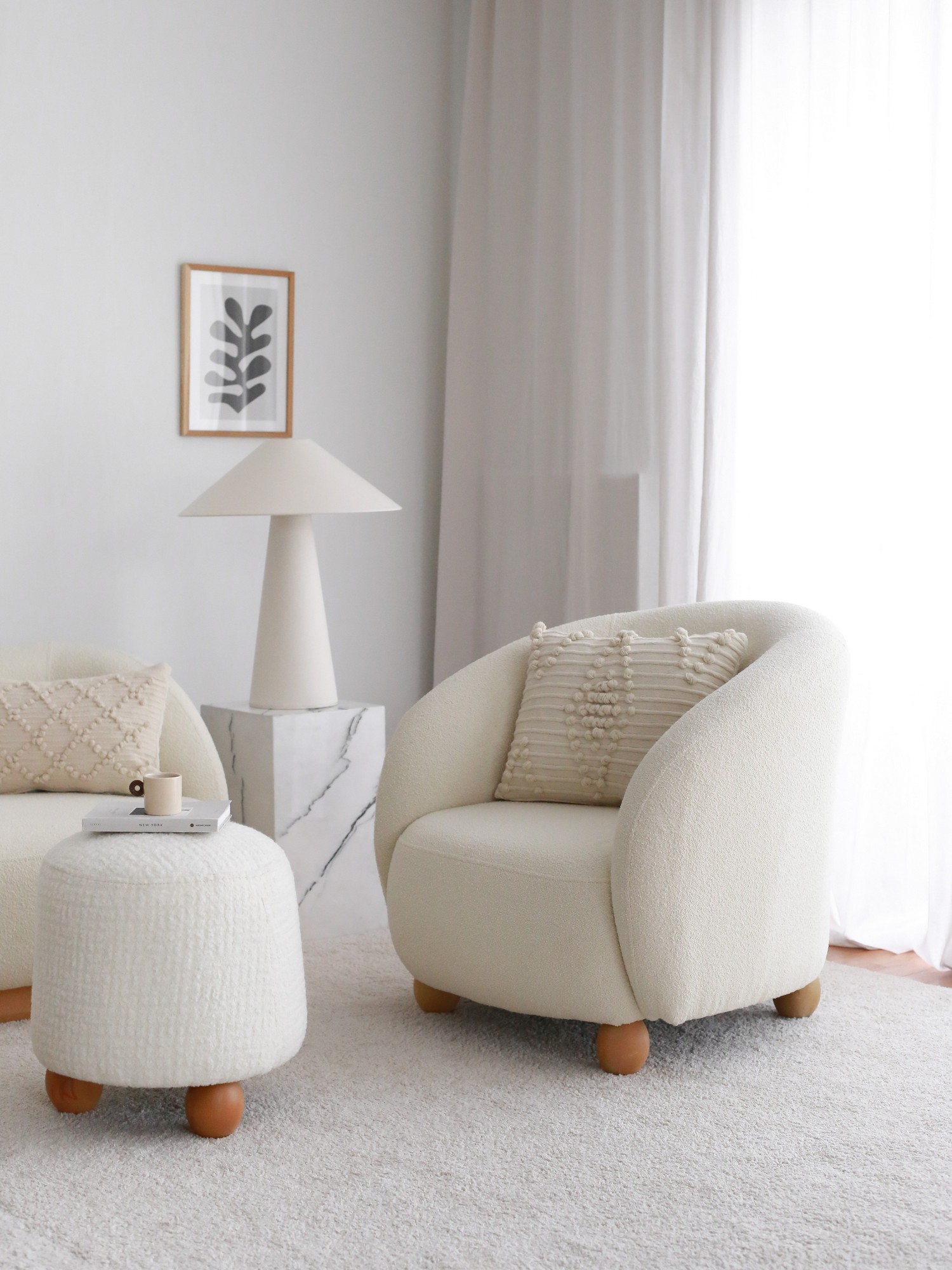 Atelier del Sofa Fotelja Slon 82x77x80cm Bijela