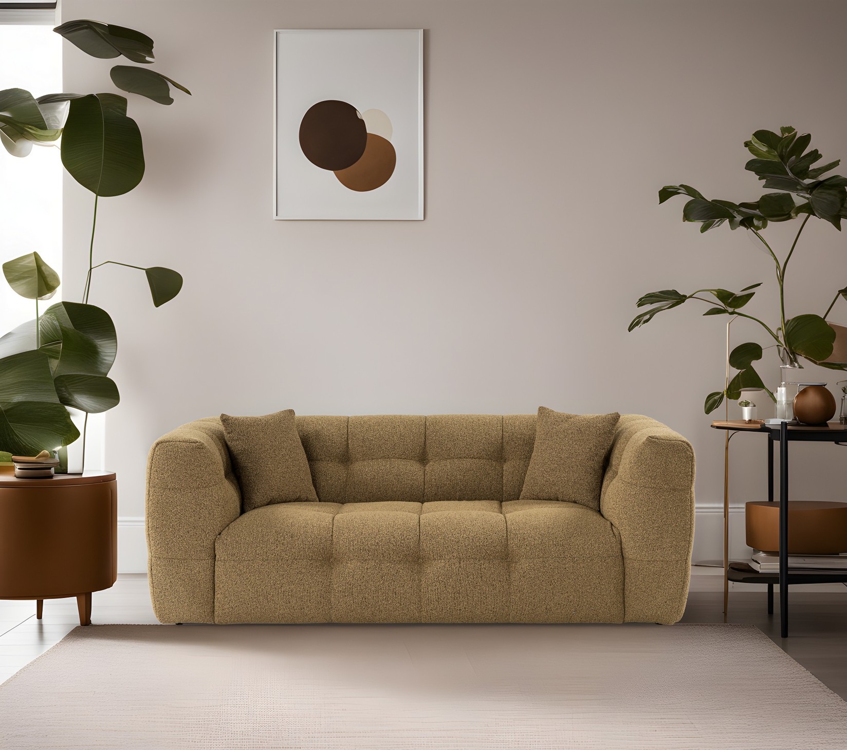 Atelier del Sofa Dvosjed Cady 2 100x72x195cm Kaki