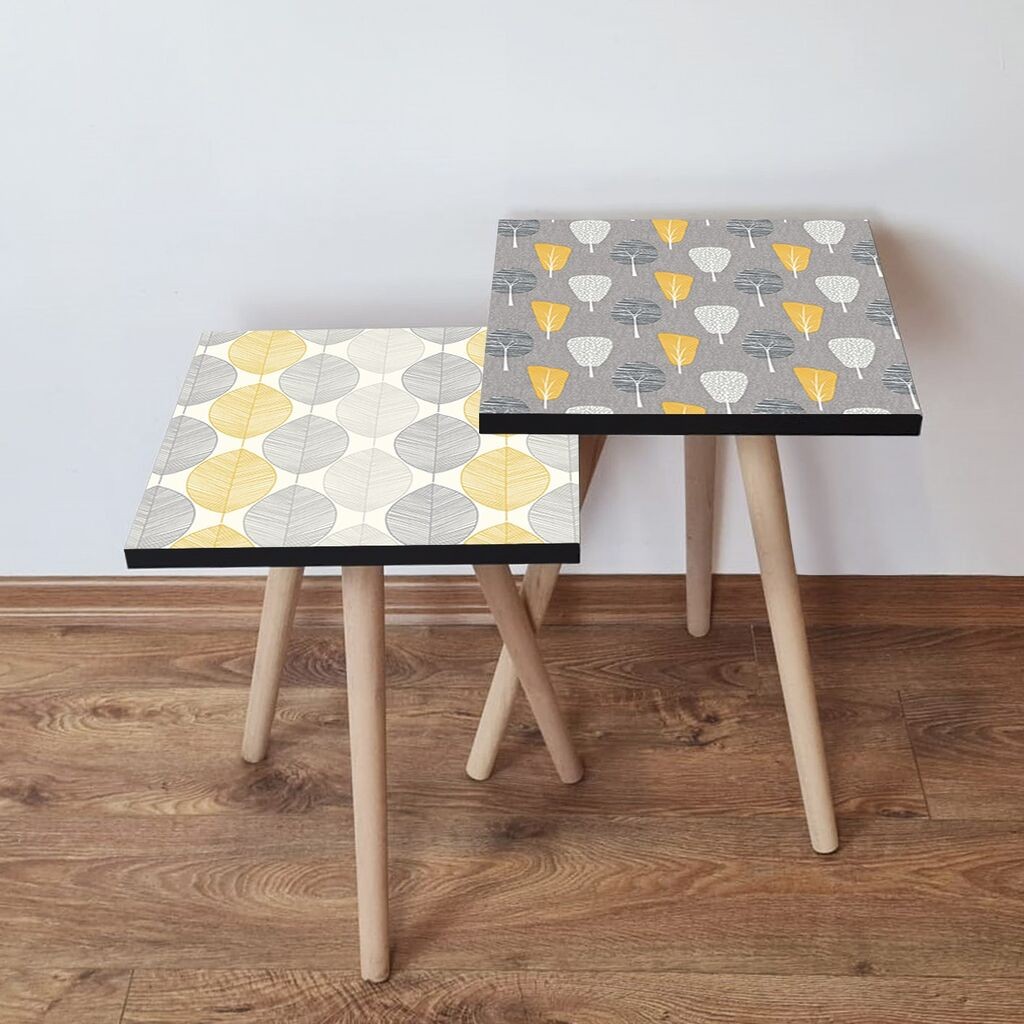 Hanah Home set stolića za kafu 2Shp314, 2 dijela, šareni