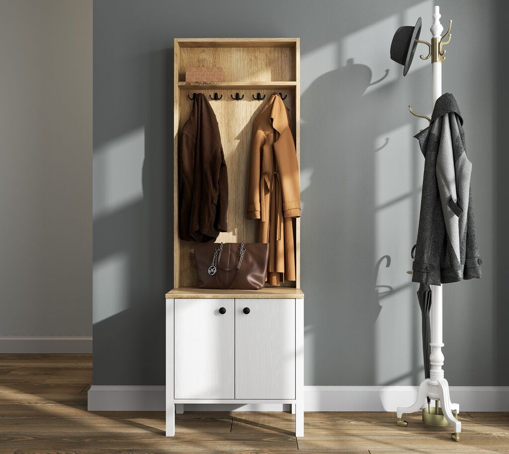 Hanah Home Ormarić za hodnik FRN-20077, 63x190x38 cm, Hrast