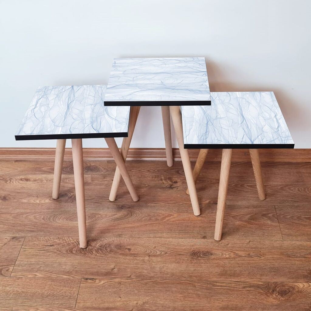 Hanah Home set stolića za kafu 3Shp243, 3 dijela, šareni