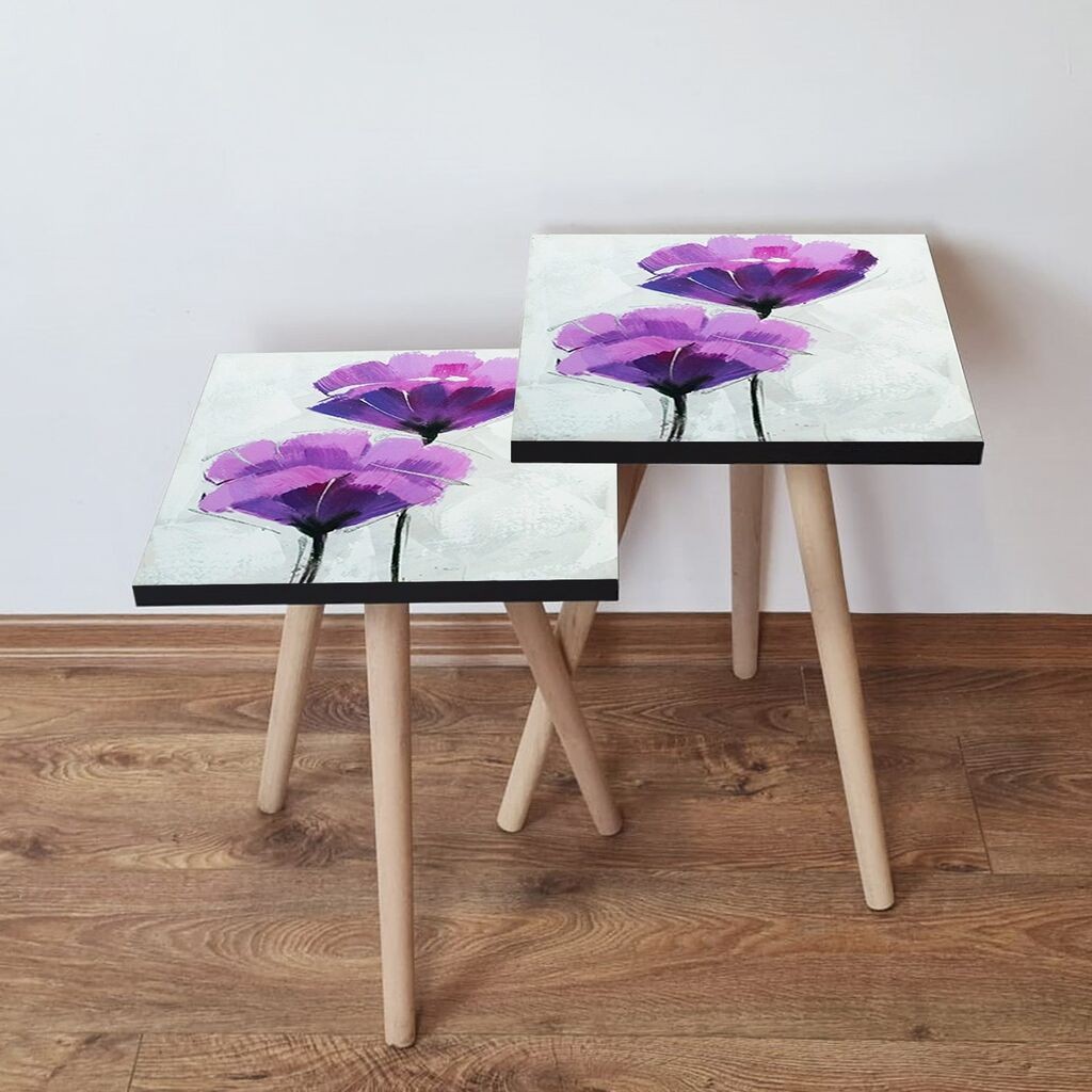 Hanah Home set stolića za kafu 2Shp446, 2 dijela, šareni