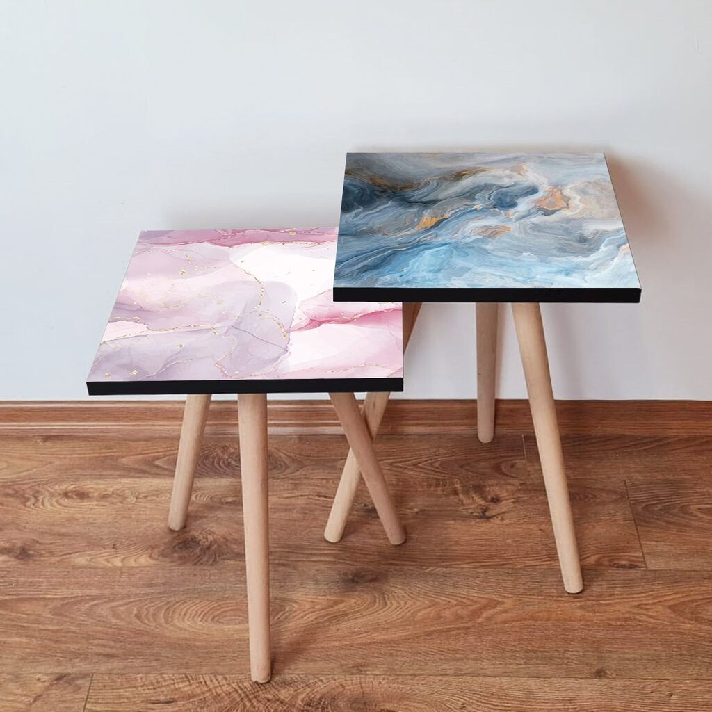 Hanah Home set stolića za kafu 2Shp251, 2 dijela, šareni