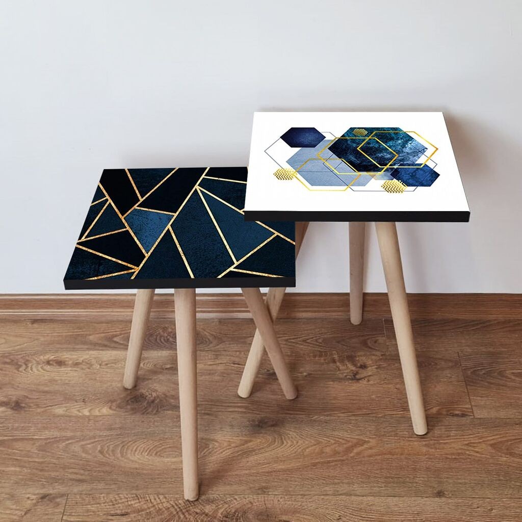 Hanah Home set stolića za kafu 2Shp279, 2 dijela, šareni