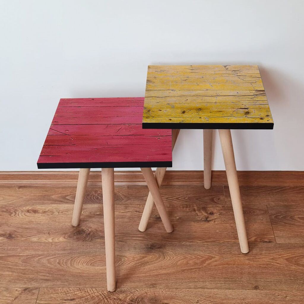 Hanah Home set stolića za kafu 2Shp33, 2 dijela, šareni