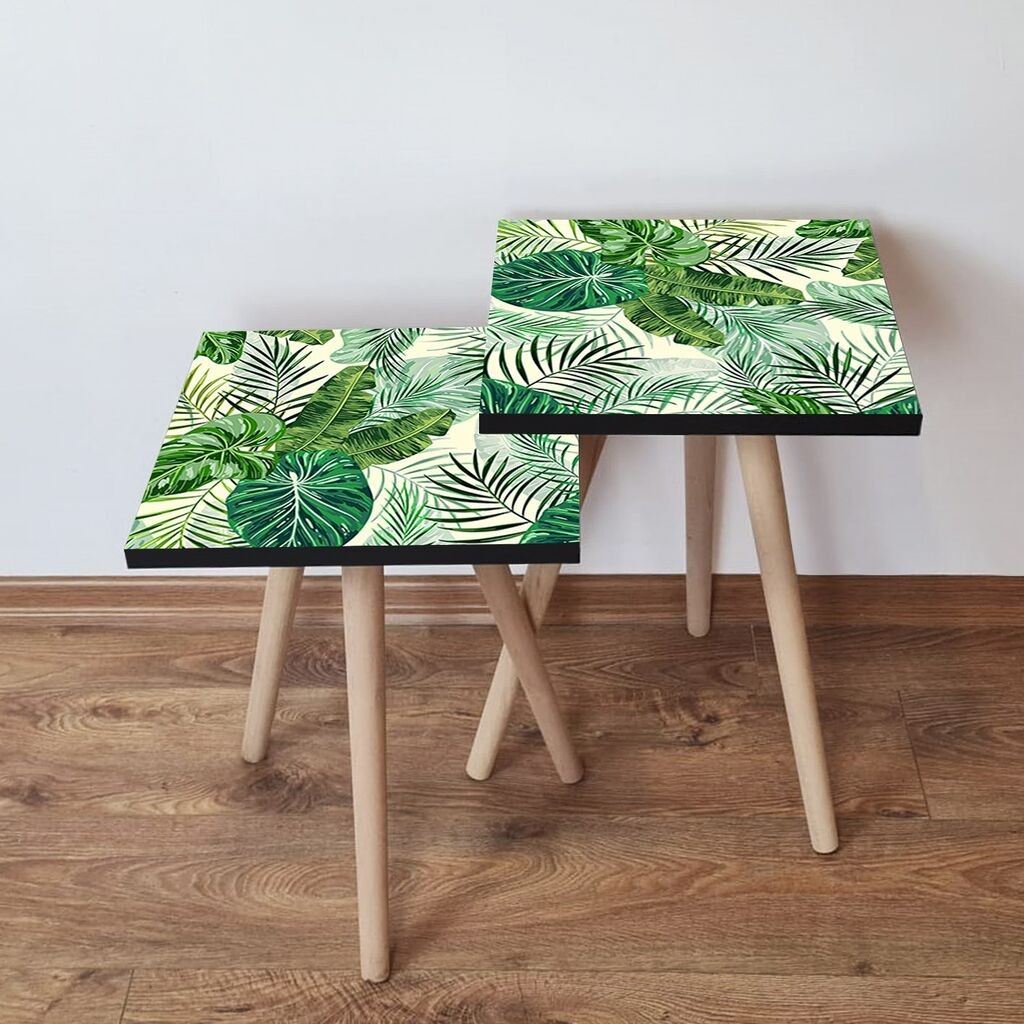 Hanah Home set stolića za kafu 2Shp102, 2 dijela, šareni