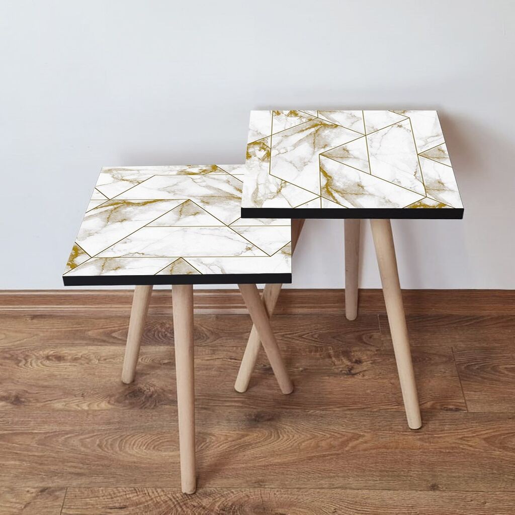 Hanah Home set stolića za kafu 2Shp525, 2 dijela, šareni