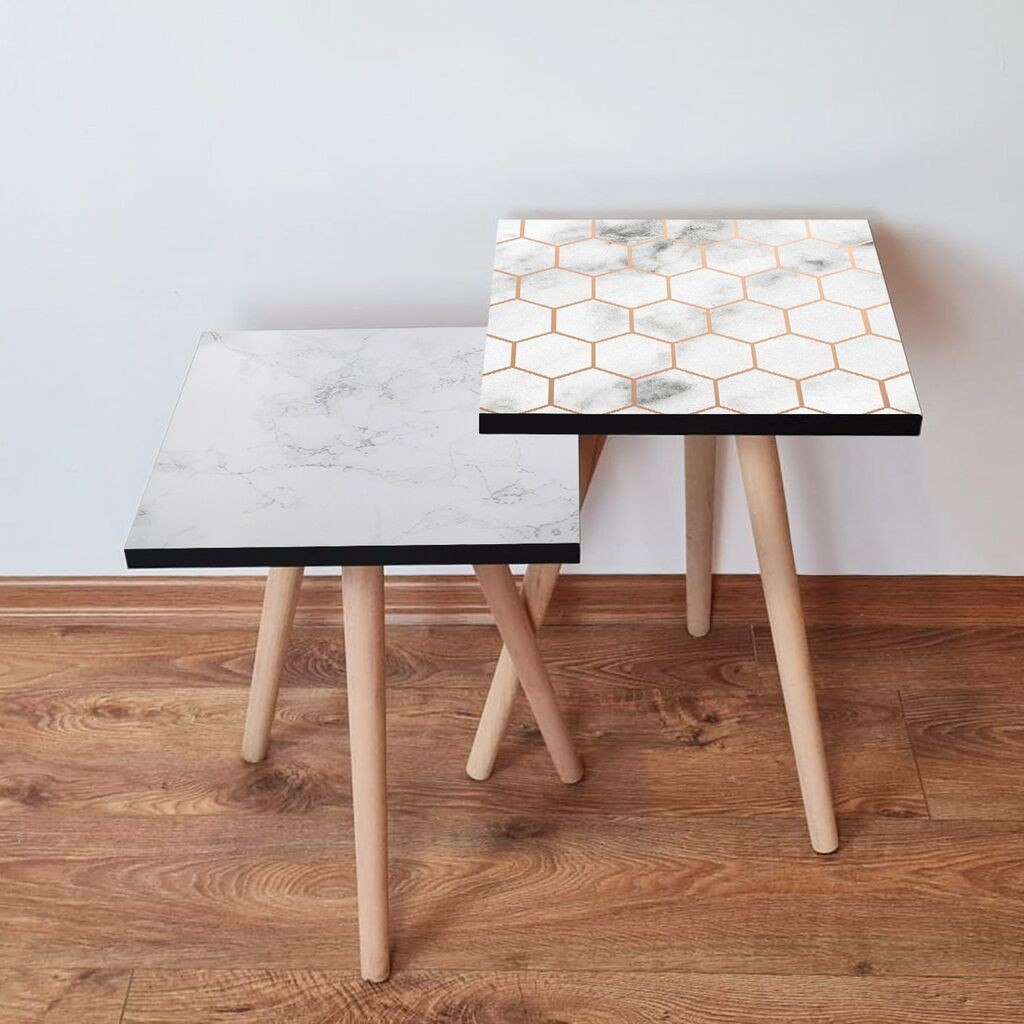 Hanah Home set stolića za kafu 2Shp228, 2 dijela, šareni