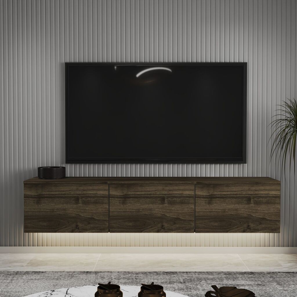 Hanah Home TV komoda, neonska, 160x35x32 cm, orah