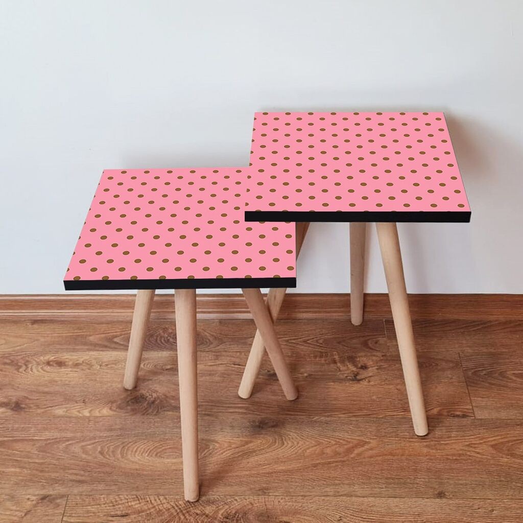 Hanah Home set stolića za kafu 2Shp381, 2 dijela, šareni