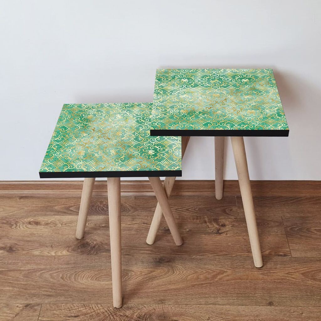 Hanah Home set stolića za kafu 2Shp515, 2 dijela, šareni