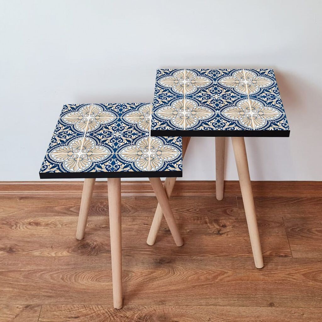 Hanah Home set stolića za kafu 2Shp354, 2 dijela, šareni