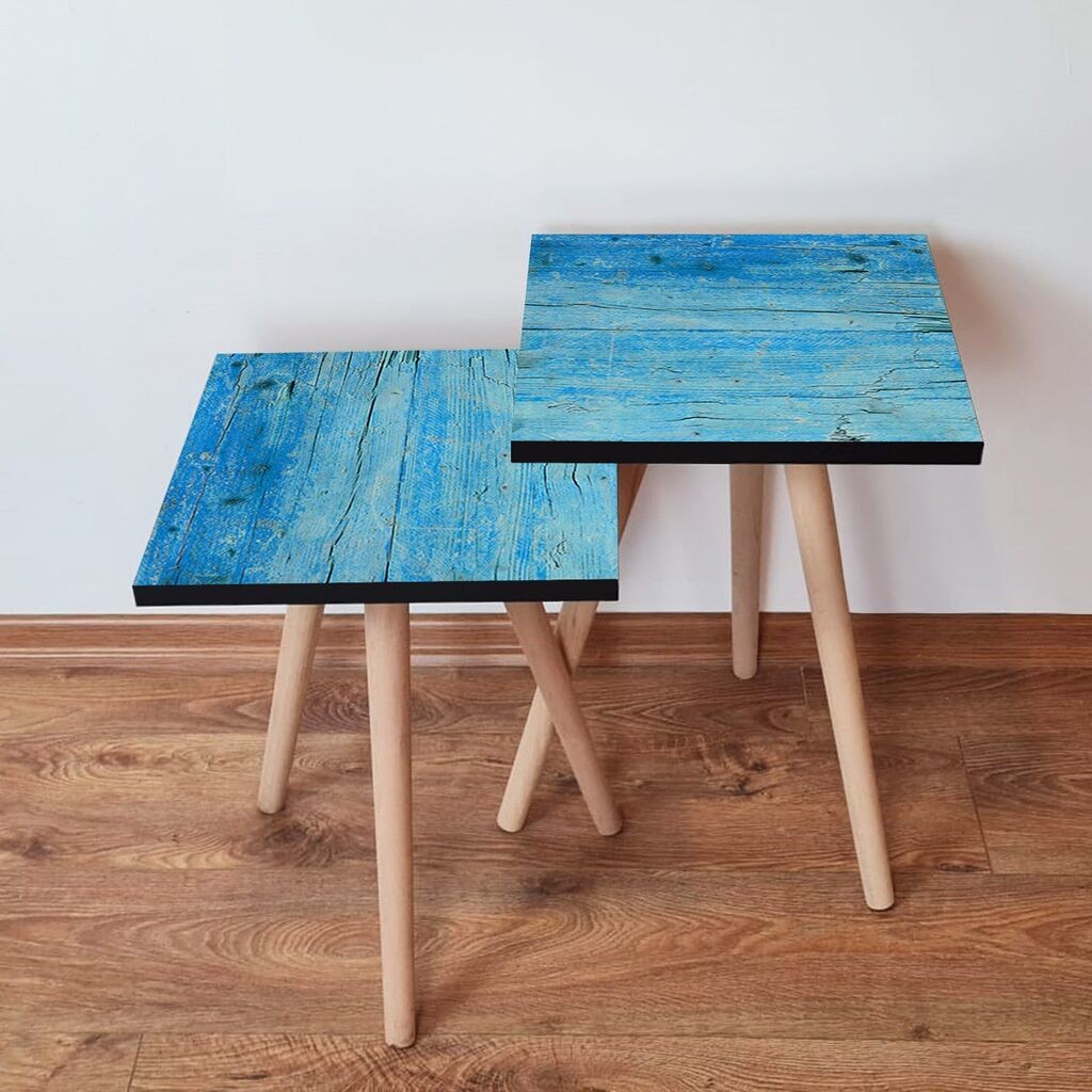 Hanah Home set stolića za kafu 2Shp76, 2 dijela, šareni