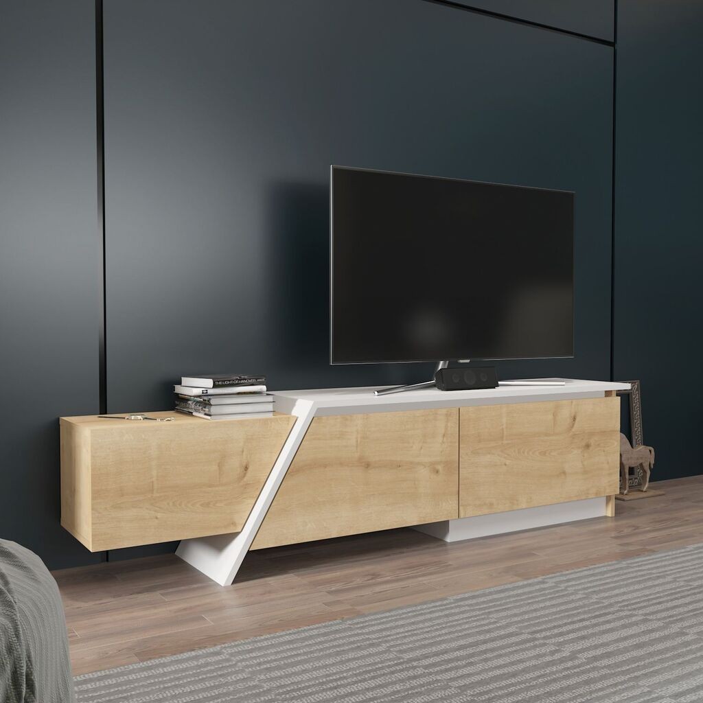 Hanah Home TV komoda Zonas, 180x28,6x35 cm, Hrast