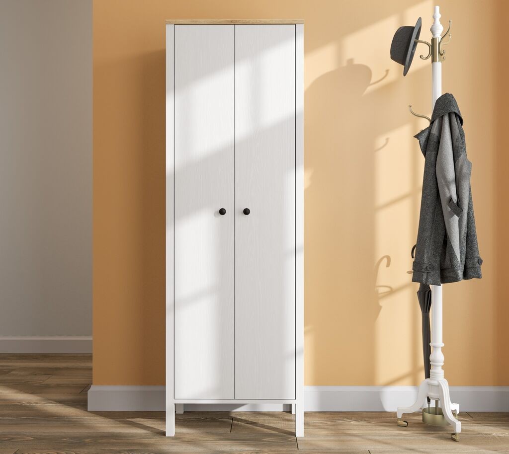 Hanah Home Ormarić za hodnik FRN-20079, 63x190x38 cm, Bijeli