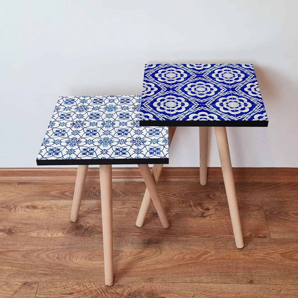 Hanah Home set stolića za kafu 2Shp249, 2 dijela, šareni