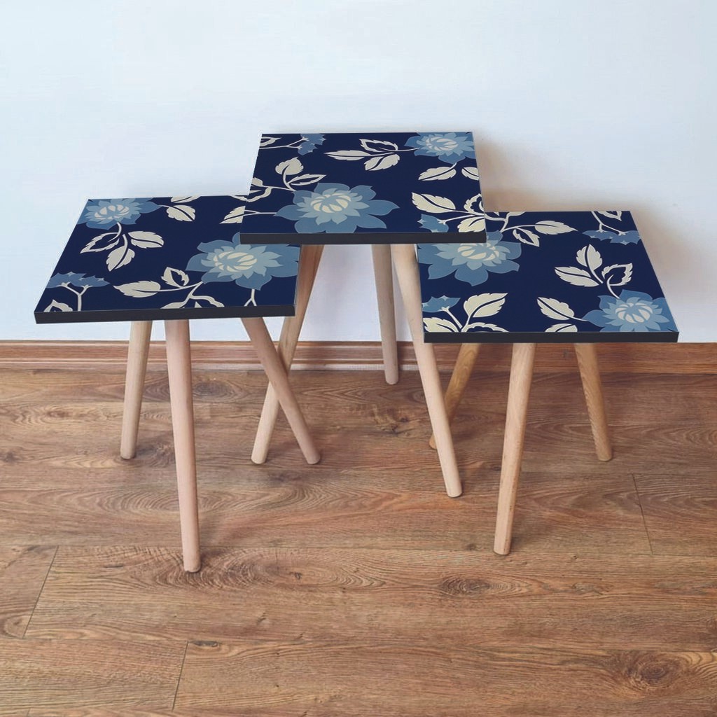 Hanah Home set stolića za kafu 3Shp60, 3 dijela, šareni