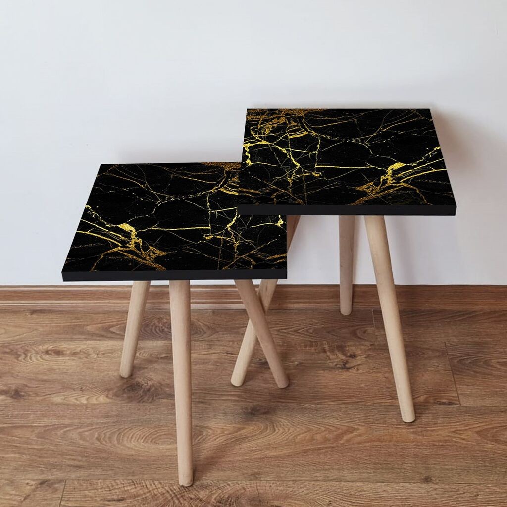 Hanah Home set stolića za kafu 2Shp313, 2 dijela, šareni