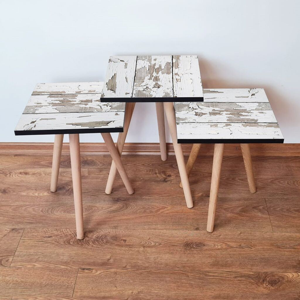 Hanah Home set stolića za kafu 3Shp3, 3 dijela, šareni